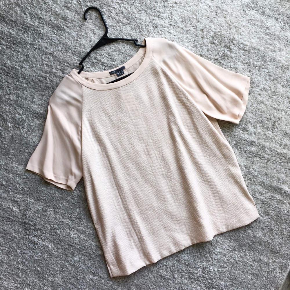 NWT Vince Lightly Quilted Silk Top